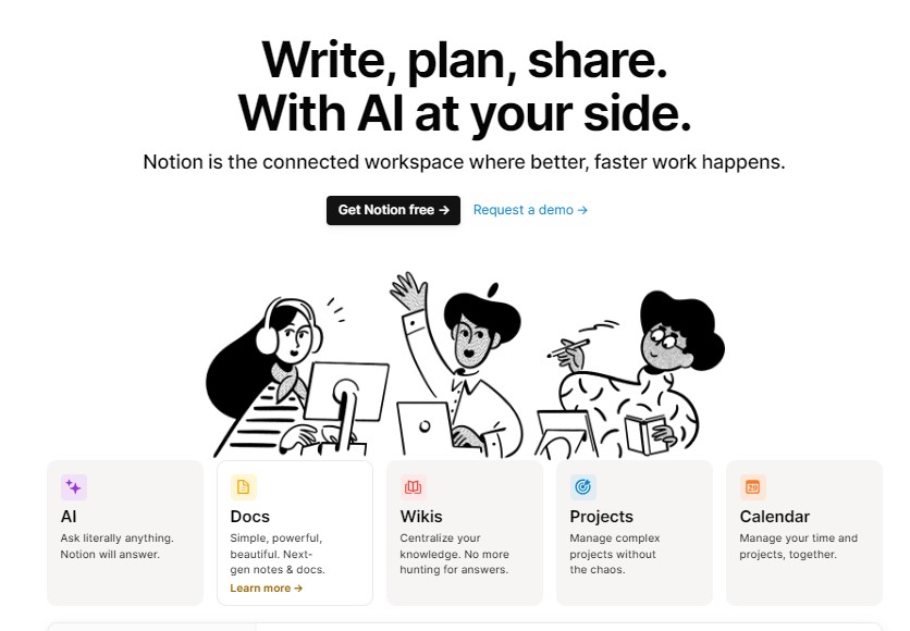 Notion- AI organiser tool