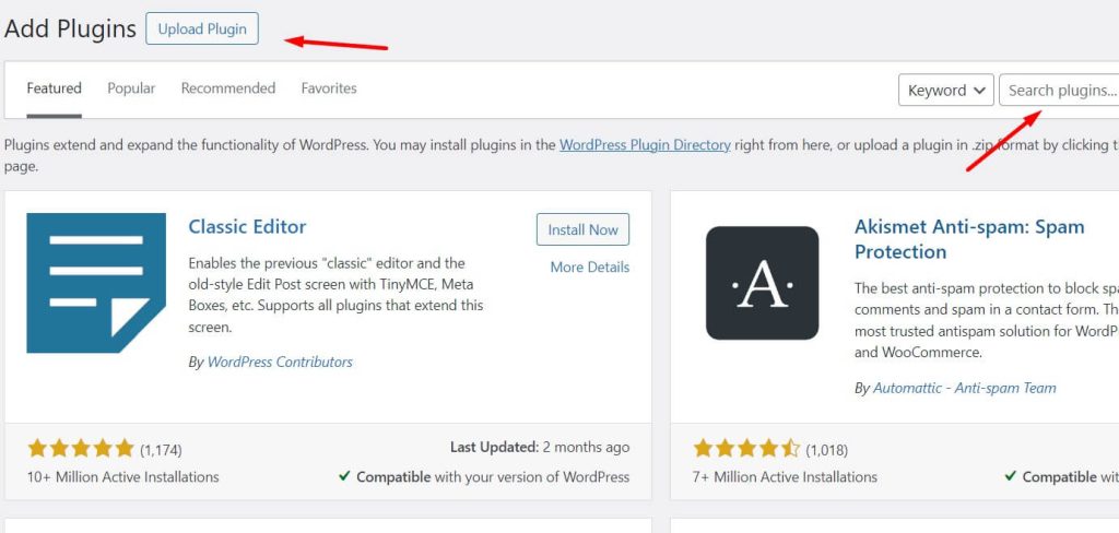 Adding plugins to wordpress when starting a blog 