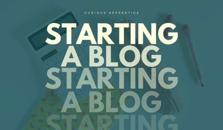 Starting a blog